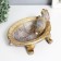 Souvenir Polystone stand "Turtle Ground" patterns on color carapace 22x25x9 cm