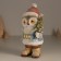 Polystone souvenir "Council in a sweater with rhombuses, with a Christmas tree" 11.6x8x19 cm