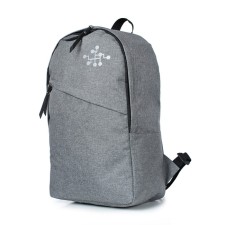 The backpack is youth, synthetic fabric, 275x425x130 cm, gray St.