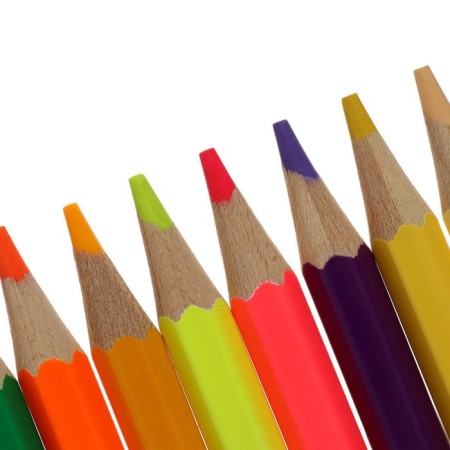 Caucal pencils 12 pieces 24 colors "Kalyak-Malyak", bilateral, wooden, hexagonal, cardboard packaging-2