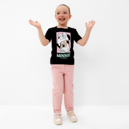 Children's T-shirt "Minnie" Minnie Mouse, height 122-128, black color-4