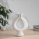 VAZA Ceramics Table "Picasso" (manual painting) long hands, 23x16 cm, black and white