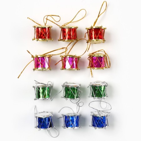 Christmas tree toy New Year's "drums", for the New Year, mix-1
