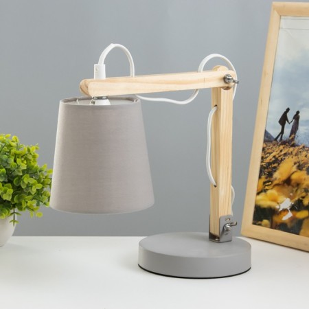 Bend table lamp E14 40W gray 22x14x42cm Risalux-1