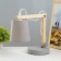 Bend table lamp E14 40W gray 22x14x42cm Risalux