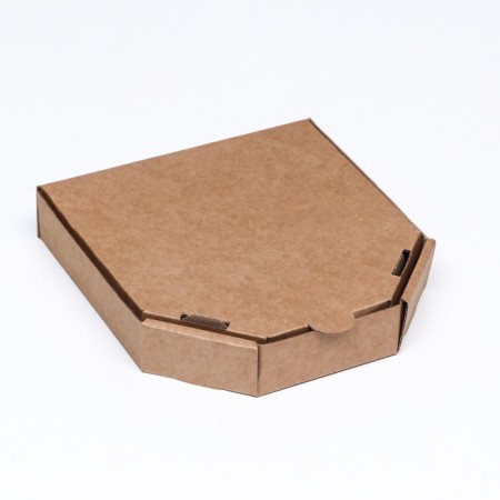 Pizza box, brown, 21 x 21 x 4 cm-1