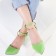 Women's shoes, light green color, size 36