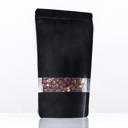 Pack Doy-Pak, matte, black with a window, 20 x 30 x 4 cm-1