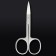Manicure scissors "Premium", bent, wide, 9 cm, on the blist, silver color