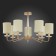 Ceiling EVOLUCE lamp. Sle108002-07. Rita. 7x40 W, E14, 75x75x44 cm, golden color