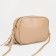 Cross-Bodi bag, lightning department, long belt, beige color