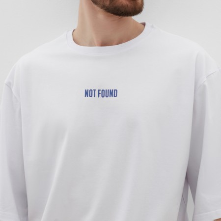 Men's T -shirt MIST Not Found, size 48, white-4