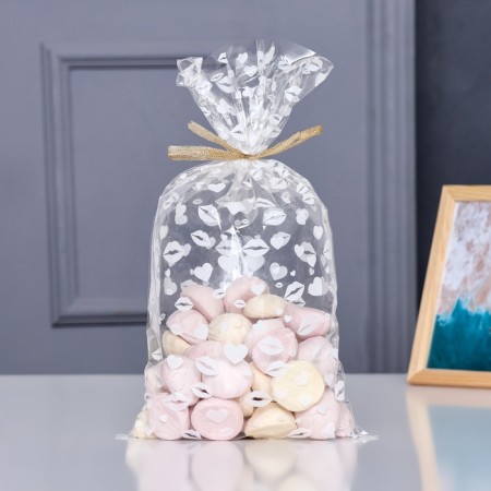 Package packing bopp, "kisses" 20*35 cm set 50 pcs
