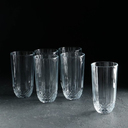 Set of glass glasses Diony, 6 pcs, 345 ml