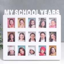 Photo frame plastic for 15 photos 4x6 cm 