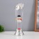 Lava lamp "Snowman" LED 3HAAA, USB silver 6.5x8x23.7cm