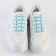 Silicone laces, set 6 pcs, blue color