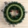 New Year's wreath d- 33 cm "Cozy fairy tale" bows in a cage with cones