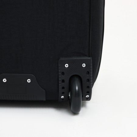 Small Small suitcase 20 "with a bag, a lightning department, with an extension, the color is black-6