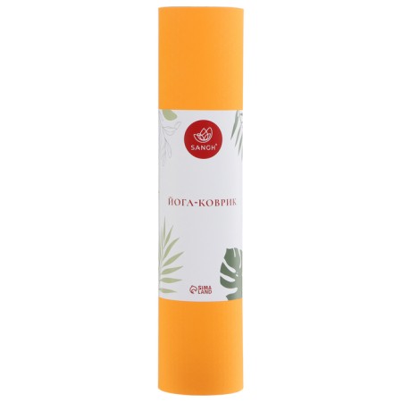 Sangh yoga rug, 183x61x0.6 cm, orange color-5
