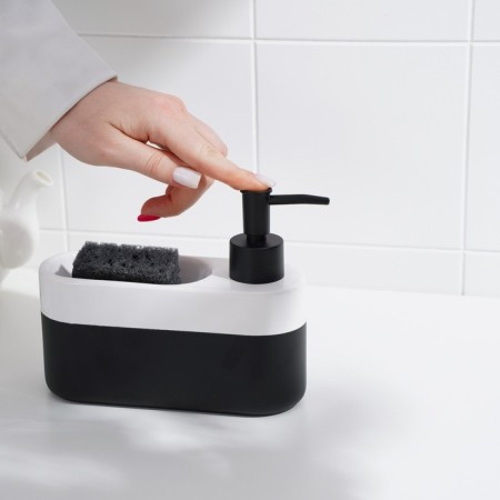 A soap dispenser with a Savanna Lines sponge stand, 400 ml-4