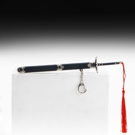 Souvenir weapon suspended mini "anime sword", keychain, 21 cm, black-2