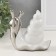 Souvenir Ceramics "Snail" silver with white 13.5x6.5x13.5 cm