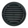 Ventilation grate Zein, D = 125 mm, round, with a grid, with a flange, ineffective, graphite
