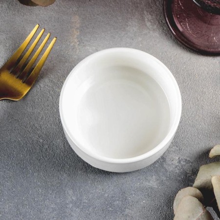 Porcelain salad Wilmax, d = 8.5 cm, white color-1
