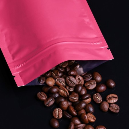 Package doy-pack, matte, burgundy, 10 x 15 x 4 cm-4