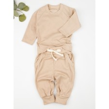 Blood wool and sliders children's fashion, height 80 cm, beige color