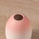 VAZA Ceramics Table "Heidi" barrel, 10x6.5 cm, white-pink