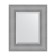 Mirror with fatset in a baguette frame, silver chain mail 88 mm, 47x57 cm