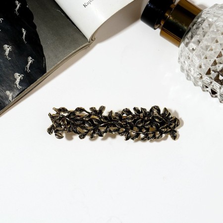 Hair hairpin "Openland branches" 2.3x8.5 cm, gold