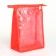Cosmetic bag with lightning, red color