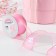 Kapron “wave” ribbon, with rainbow overflow, 38 mm, 9.1 ± 0.5 m, pink color