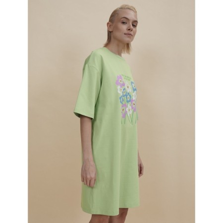 Female dress, size s, green color-1