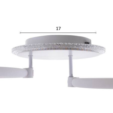 Cialogs from the remote control 1914/2 LED 68W Dimmer white 45x40x12 cm Bayerlux-6