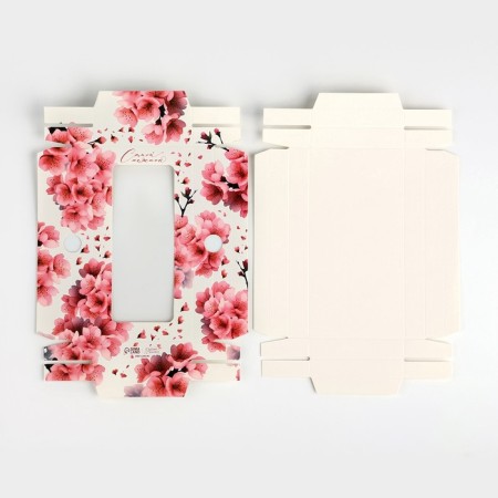 Sakura chocolate box, with a window, 16.4 x 8.4 x 1.7 cm-4