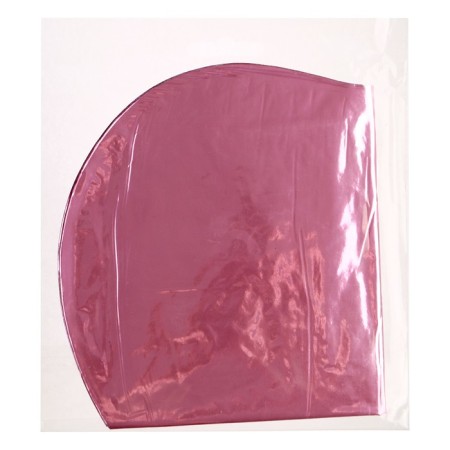 Foil ball 9 "Mini-heart", without a valve, a set of 5 pcs., Flamingo color-1