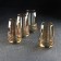 A set of high glass glasses "Golden Honey", 350 ml, 4 pcs