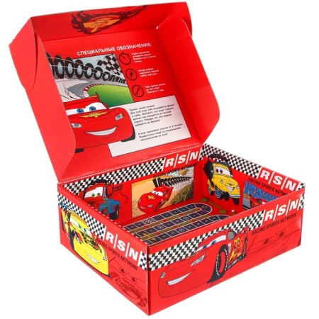 Gift box, folding, 28x21x9 cm, cars-5
