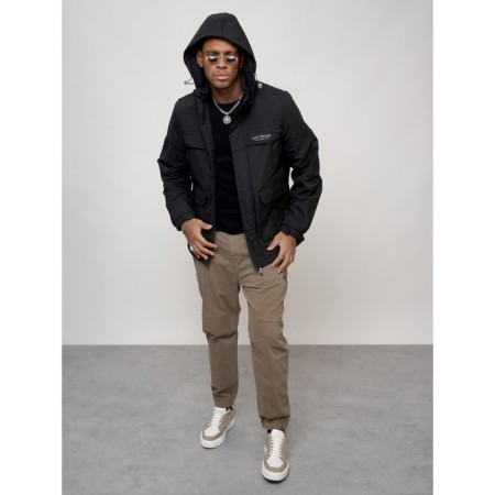 Sports male jacket, size 54, black color-5