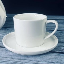 A cup with a saucer Lenardi Bianco, 300 ml