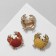Brooch "Krabi", color mix (indivisible packing 12 pcs., Price per pcs.)