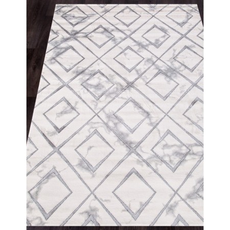 Rectangular carpet Karmen Hali Omega, size 200x290 cm, color Silver/Silver-1