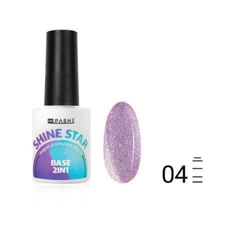 Reflective color base Pashe Shine Star 2 in 1, No. 04 Saturn, 9 ml