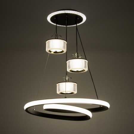 Lamp with PDD "Rimini" LED 96W 3000-6000K Black 50x50x14-114 cm-3