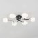 Ceiling chandelier Citilux "Florida" CL148165, 80x55x14.5 cm, 6x60W, E14, Black Color Black