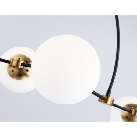 Suspended Ambrella Light, Modern, TR2555, 6HE27, Black color, bronze-5